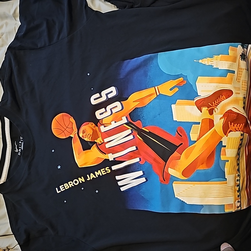L Nike Dri-fit LeBron James Shirt